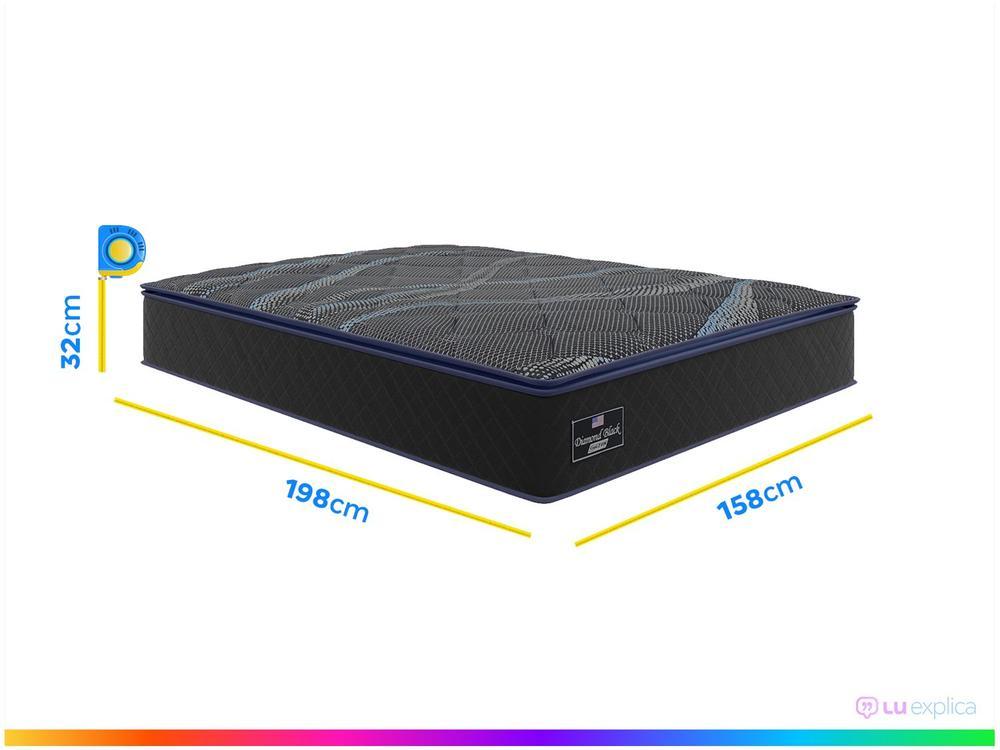 Colchão Casal Gazin de Molas Ensacadas 32x138x188cm Diamond Black - 4