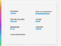 Colchão Casal Gazin de Molas Ensacadas 32x138x188cm Diamond Black - 3