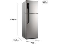 Geladeira/Refrigerador Electrolux Frost Free Duplex Inox Look 480L Efficient TF71S - 8