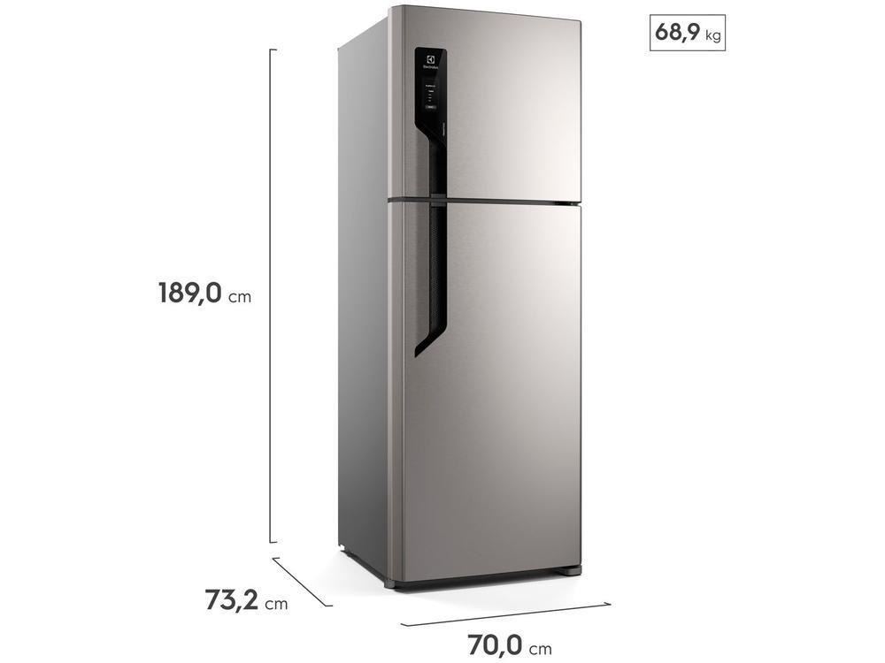 Geladeira/Refrigerador Electrolux Frost Free Duplex Inox Look 480L Efficient - 8