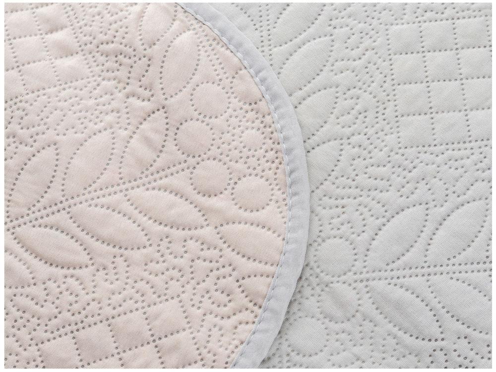 Colcha Casal Jolitex Ultrasonic Dyuri Cinza Prata 3 Peças - 6