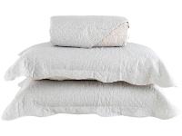 Colcha Casal Jolitex Ultrasonic Dyuri Cinza Prata 3 Peças - 1