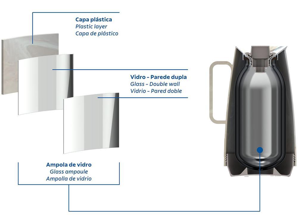 Bule de Chá e Café Térmico Creme 500ml Tramontina Exata - 2