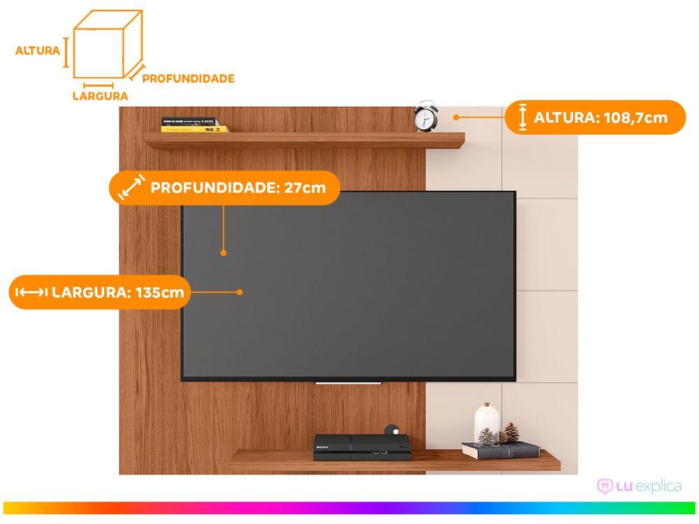 Painel para TV até 58" Caemmun Cross 2 Prateleiras - 3