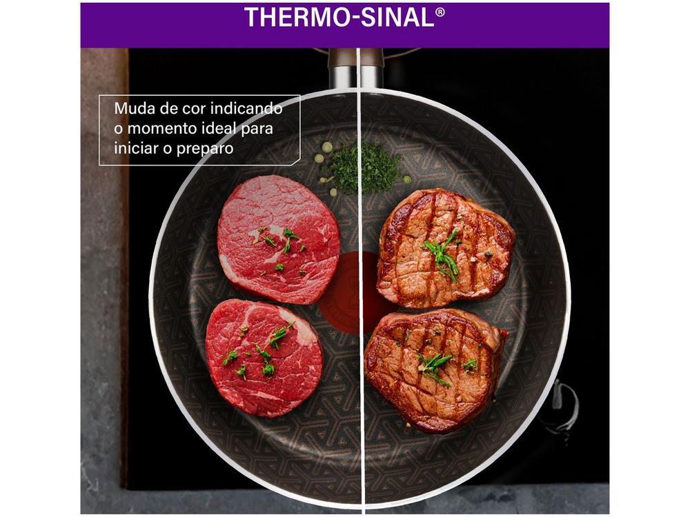 Jogo de Panelas Rochedo Antiaderente de Alumínio Chocolate 5 Peças Expert - 5