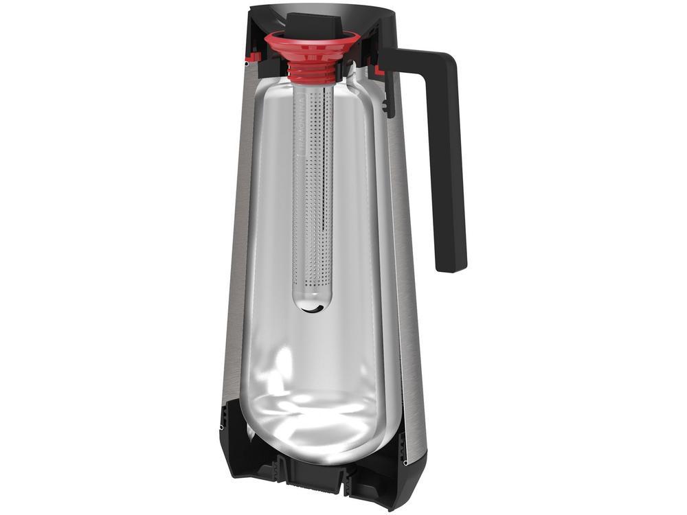 Bule de Chá e Café Térmico Vermelho com Tampa e Infusor 300ml Tramontina Exata 61644036 - 2