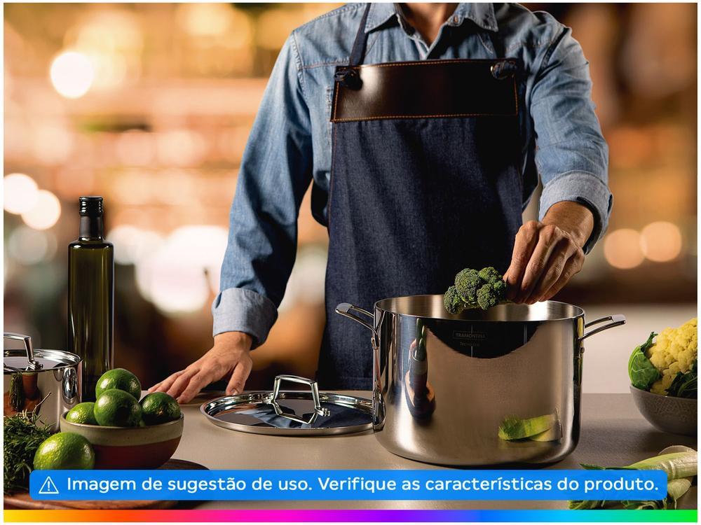 Caldeirão Inox Tramontina 7,7L 24cm Grano - 3