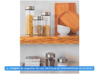 Pote de Vidro Hermético Tramontina com Tampa Redondo 700ml Purezza - 9