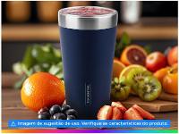 Copo Térmico Parede Dupla Tramontina Exata 61646420 Azul 420ml - 2