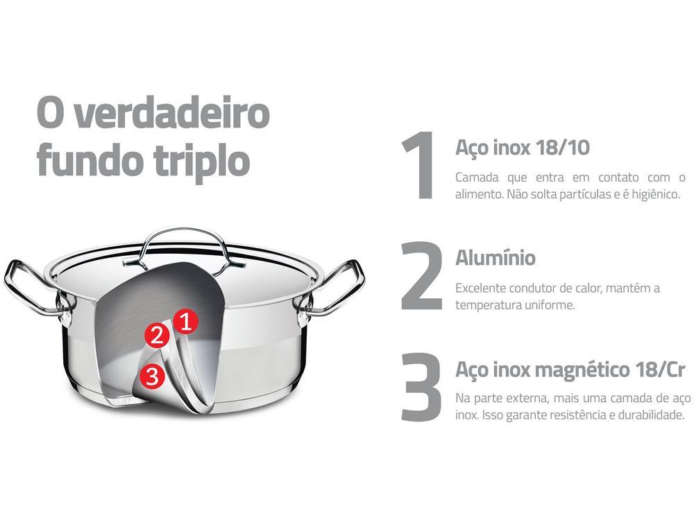 Caçarola Tramontina Inox 16cm 1,8L Professional - 4