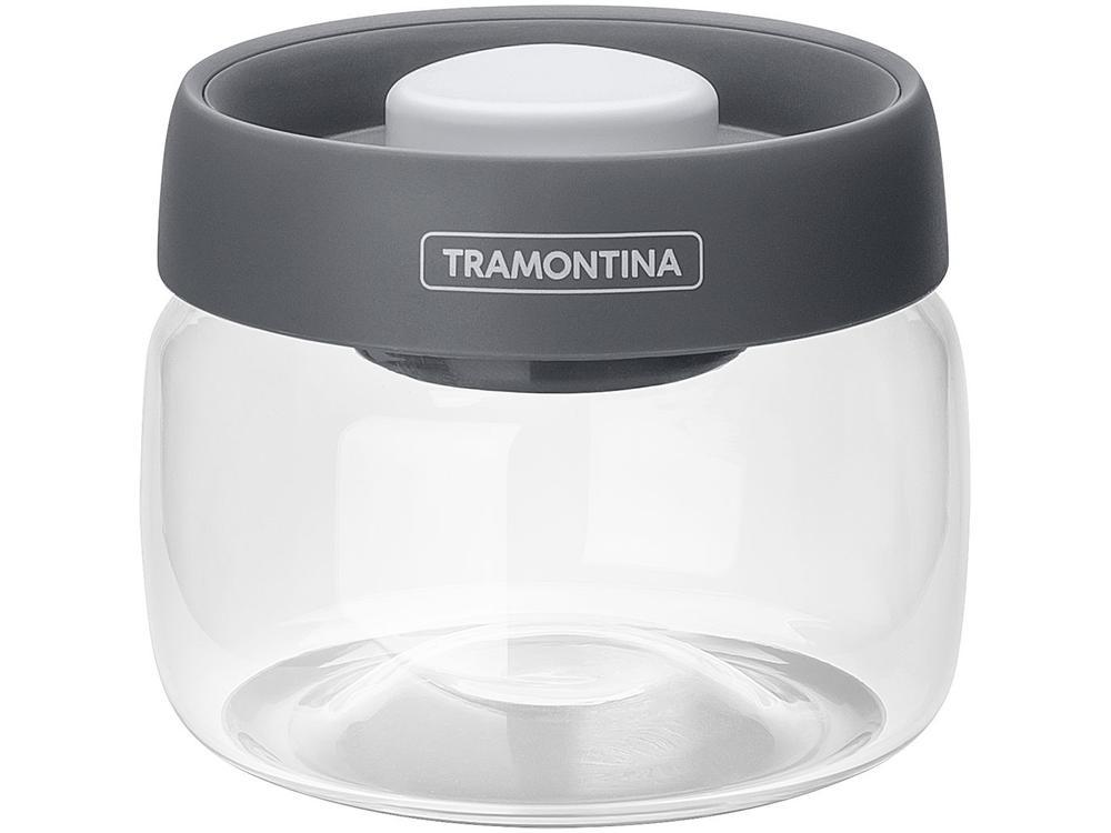 Pote de Vidro Hermético Tramontina com Tampa Redondo 400ml Purezza - 1