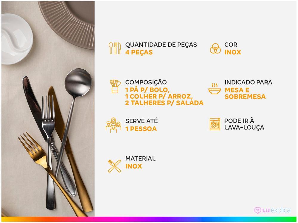 Conjunto de Utensílios Inox Tramontina Italy 66932160 4 Peças - 2
