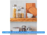 Pote de Vidro Hermético Tramontina com Tampa Redondo 1,4L Purezza - 7