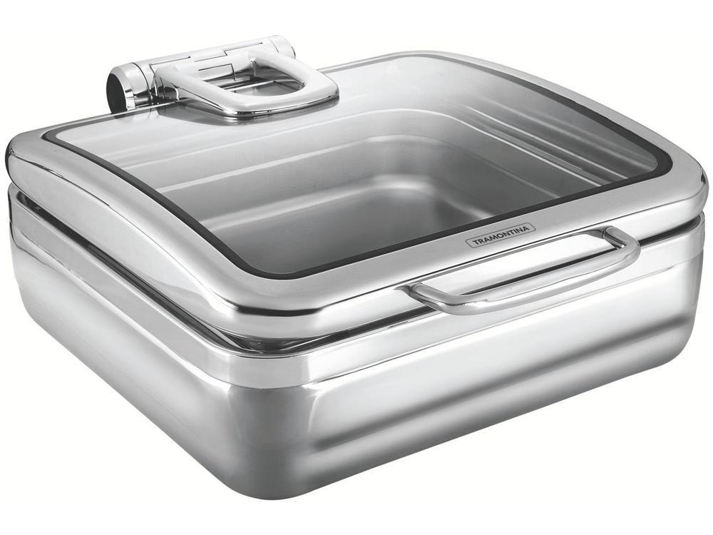 Rechaud Inox 5,9L Tramontina 61027010 com Tampa - 1
