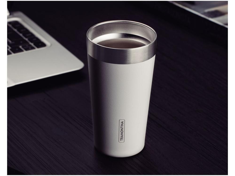 Copo Térmico Parede Dupla Tramontina Exata 61646410 Branco 420ml - 5