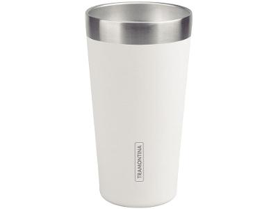 Copo Térmico Parede Dupla Tramontina Exata 61646410 Branco 420ml