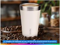 Copo Térmico Parede Dupla Tramontina Exata 61646410 Branco 420ml - 2