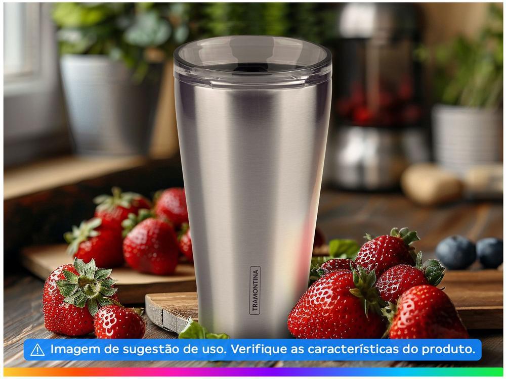 Copo Térmico Parede Dupla com Tampa Tramontina Exata 61646535 550ml - 2