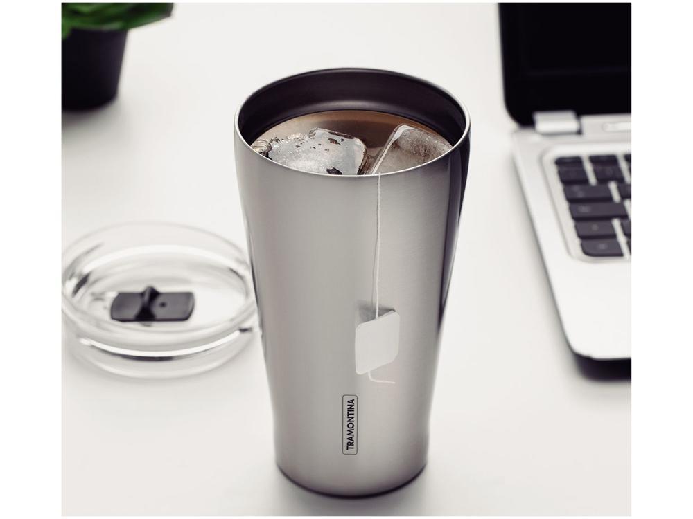 Copo Térmico Parede Dupla com Tampa Tramontina Exata 61646535 550ml - 4