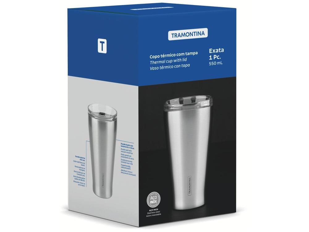 Copo Térmico Parede Dupla com Tampa Tramontina Exata 61646535 550ml - 5