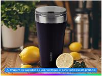 Copo Térmico Parede Dupla com Tampa Tramontina Exata 61646505 Preto 550ml - 2