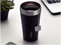 Copo Térmico Parede Dupla Tramontina Exata 61646400 Preto 420ml