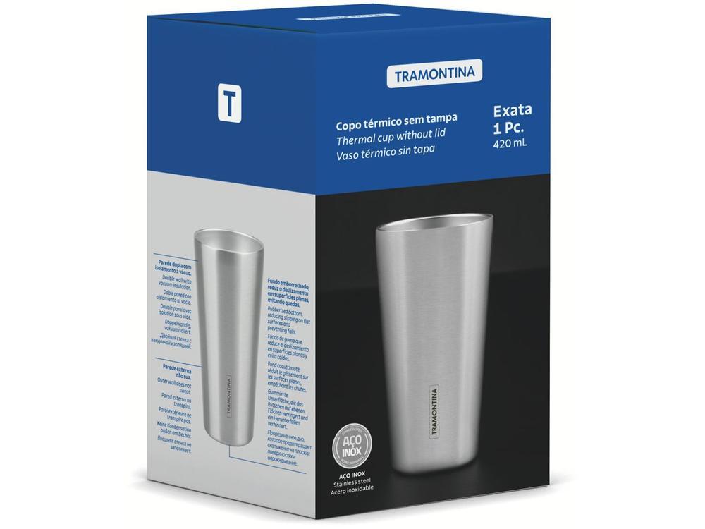 Copo Térmico Parede Dupla Tramontina Exata 61646430 420ml - 6