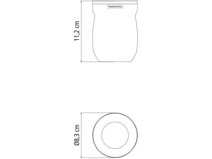 Cuia de Chimarrão e Tereré Térmica Inox Tramontina ILEX 61647210 Branco 240ml - 4