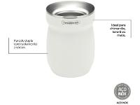 Cuia de Chimarrão e Tereré Térmica Inox Tramontina ILEX 61647210 Branco 240ml - 2