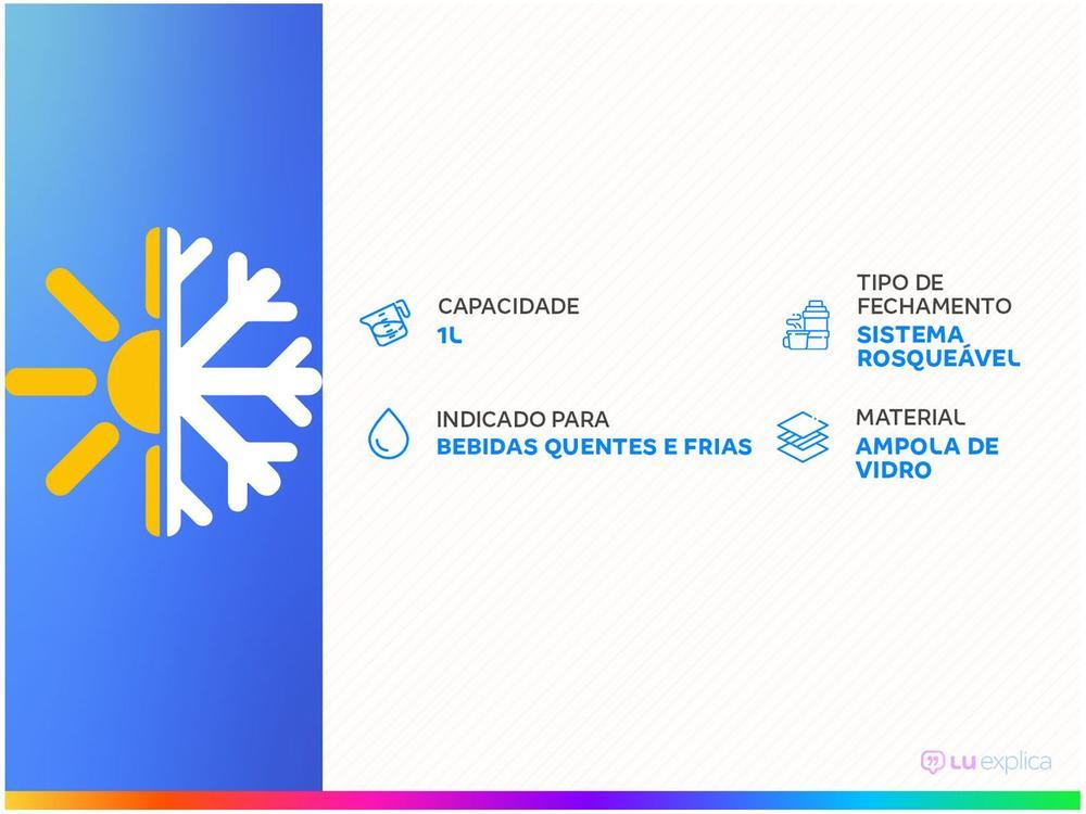 Garrafa Térmica Tramontina 1L Exata 61639107 Verde - 2