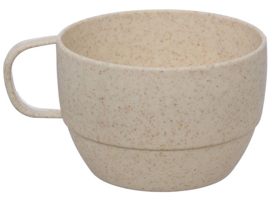 Caneca de Chá e Café Bege 330ml Hauskraft Fibra de Bambu FBBU009/BG - 1