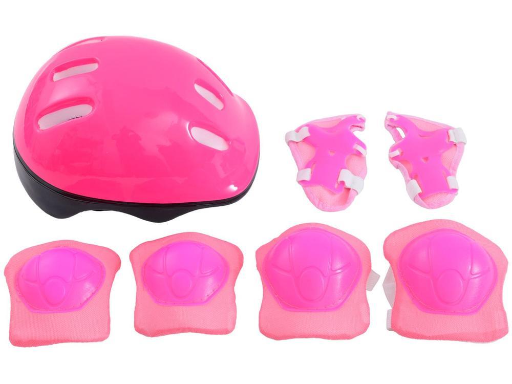 Patins in Line Infantil Princess Lulie Sport ML005 Rosa com Acessórios - 5