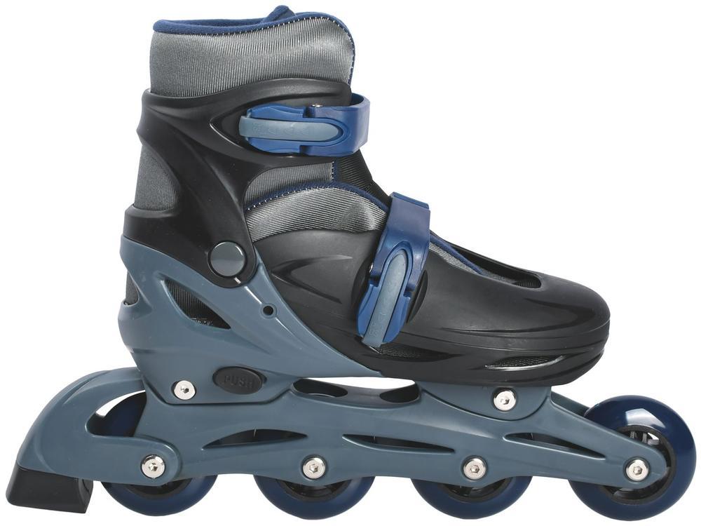 Patins in Line Lulie Sport ML008 Preto e Azul Escuro - 1