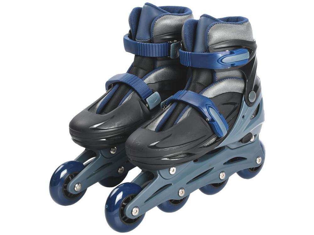 Patins in Line Lulie Sport ML008 Preto e Azul Escuro - 3