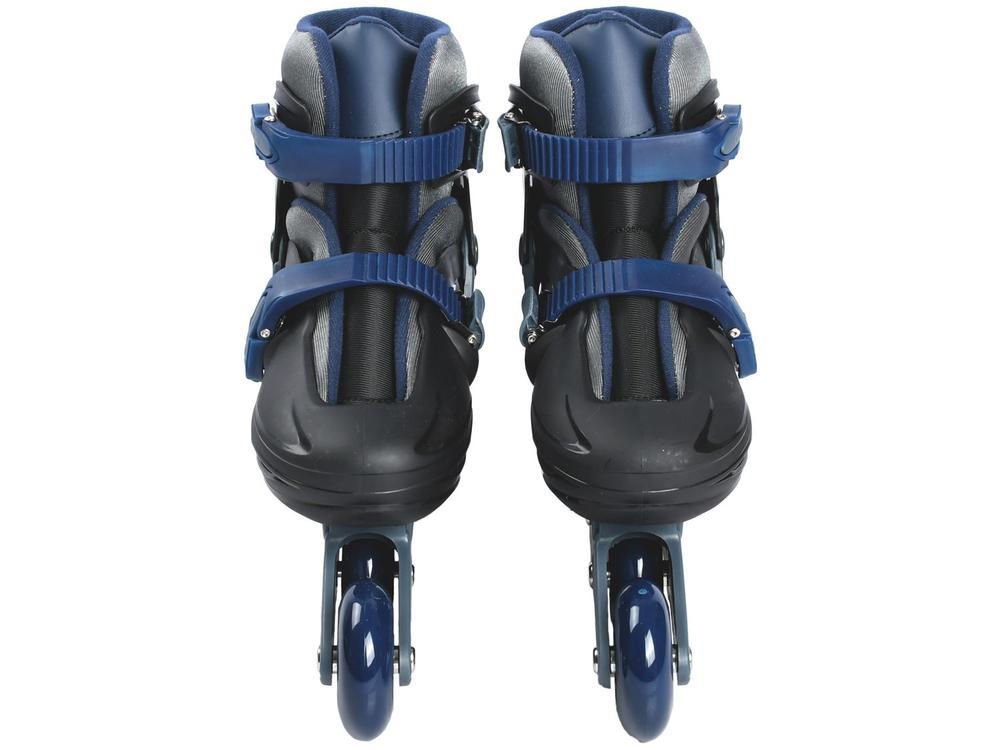 Patins in Line Lulie Sport ML008 Preto e Azul Escuro - 4