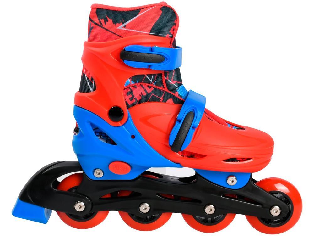 Patins in Line Infantil Xtreme Lulie Sport ML004 Vermelho Azul e Preto com Acessórios - 1