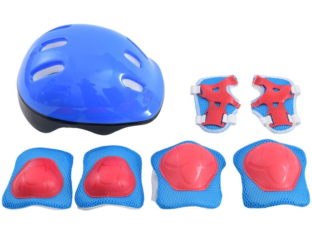 Patins in Line Xtreme Lulie Sport ML002 Vermelho Azul e Preto com Acessórios - 6