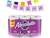 Papel Toalha Folha Dupla Bracell Absoluto 3 Rolos 360 Folhas - 3
