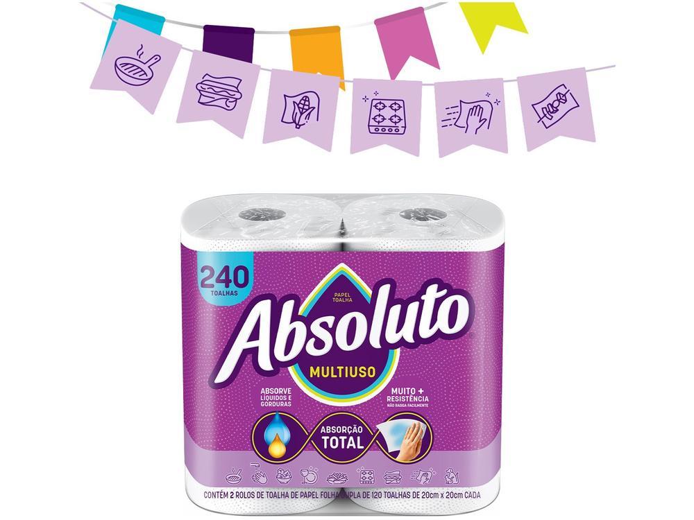 Papel Toalha Folha Dupla Bracell Absoluto 2 Rolos 240 Folhas - 3