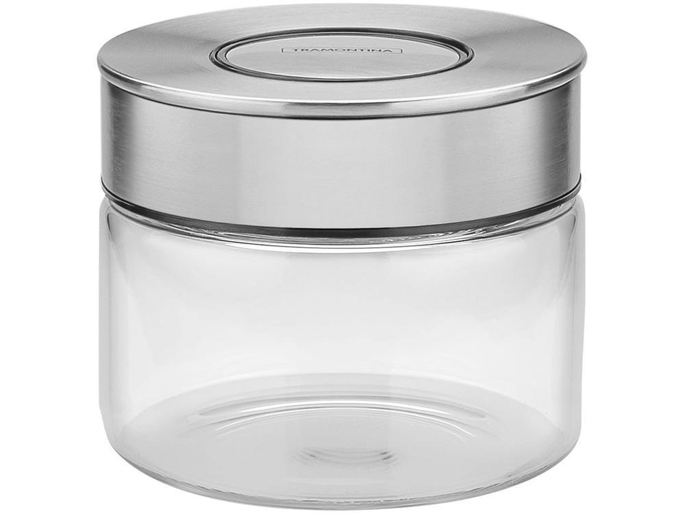 Pote de Vidro Hermético Tramontina com Tampa Redondo 400ml Purezza - 1