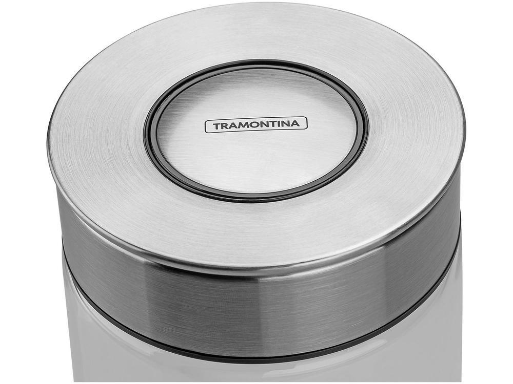 Pote de Vidro Hermético Tramontina com Tampa Redondo 400ml Purezza - 3