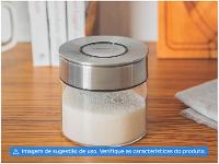 Pote de Vidro Hermético Tramontina com Tampa Redondo 400ml Purezza - 9