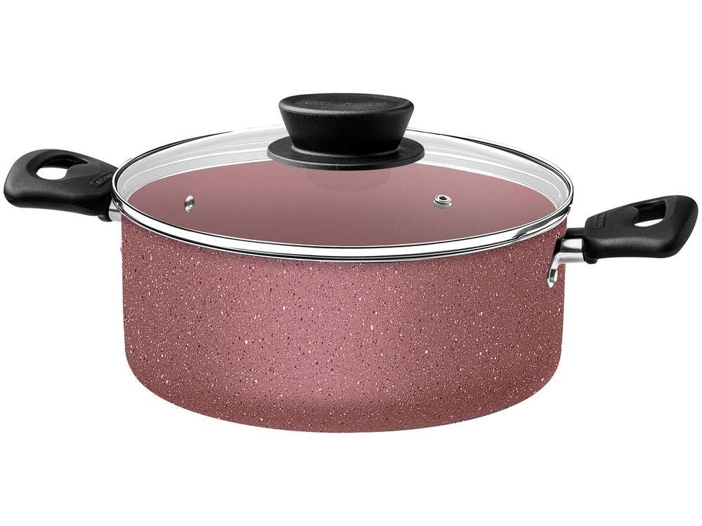 Jogo de Panelas Tramontina de Alumínio Rosa 5 Peças Linz - 3