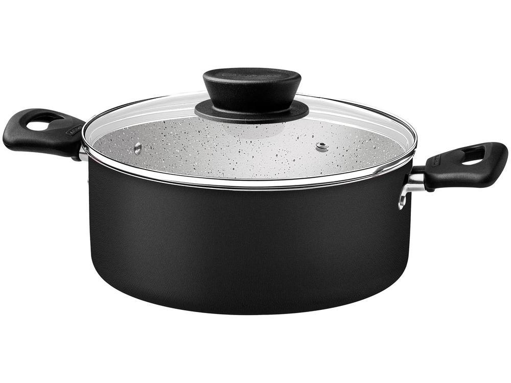 Jogo de Panelas Tramontina de Alumínio Preta 10 Peças Linz - 4