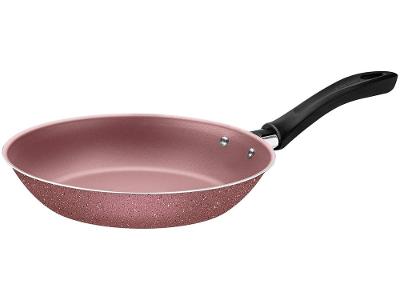 Jogo de Panelas Tramontina de Alumínio Rosa 7 Peças Linz