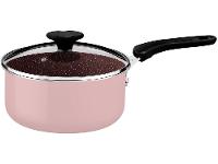 Jogo de Panelas Tramontina de Alumínio Rosa Trufado 4 Peças Tunis - 6