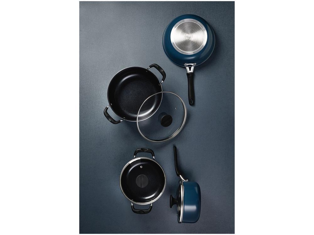 Jogo de Panelas Tramontina de Alumínio Azul Mediterrâneo 4 Peças Tunis - 3