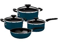 Jogo de Panelas Tramontina de Alumínio Azul Mediterrâneo 4 Peças Tunis - 1