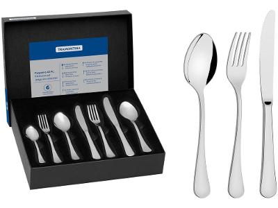 Faqueiro Tramontina Inox 42 Peças para Sobremesa Zurique