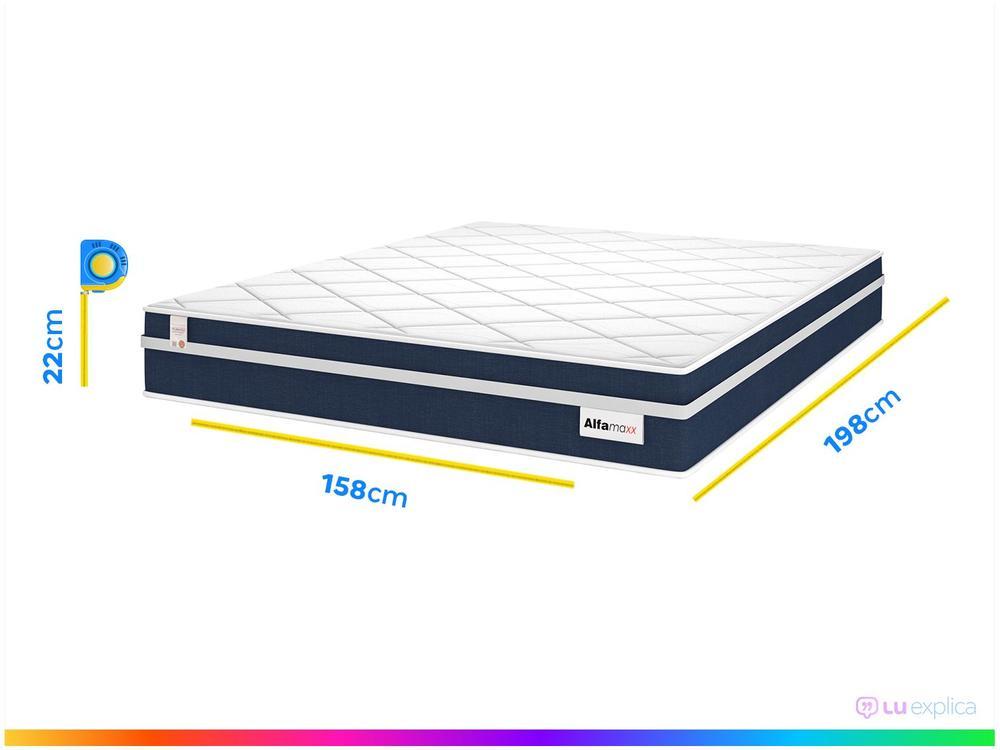 Colchão Queen Plumatex Colchões de Molas Ensacadas 22x158x198cm Alfa Maxx - 4